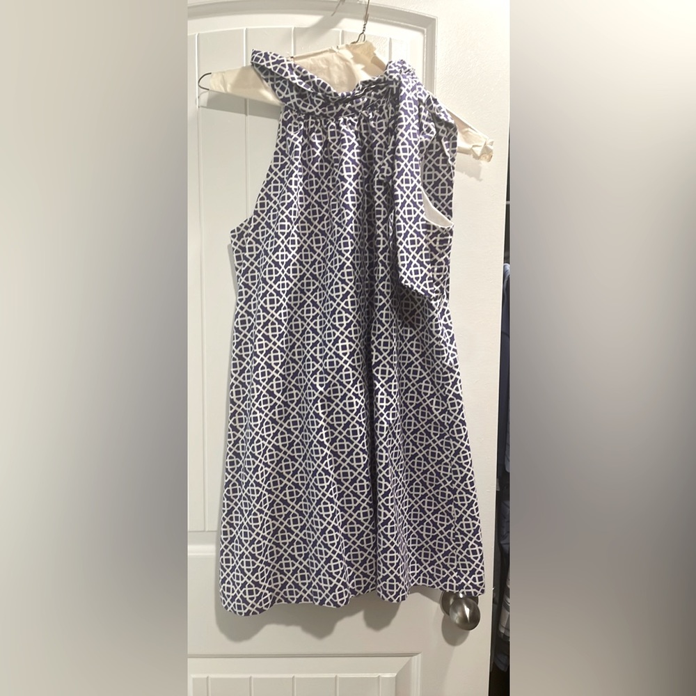 Custom LaRoque dress. Probably around size 12/14.